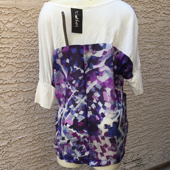 Lumiere Abstract Print Top - Picture 4 of 4